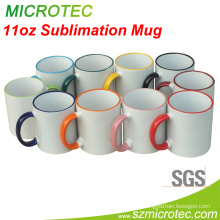 11oz Sublimation Two-Tone Mug - Fringe Orange